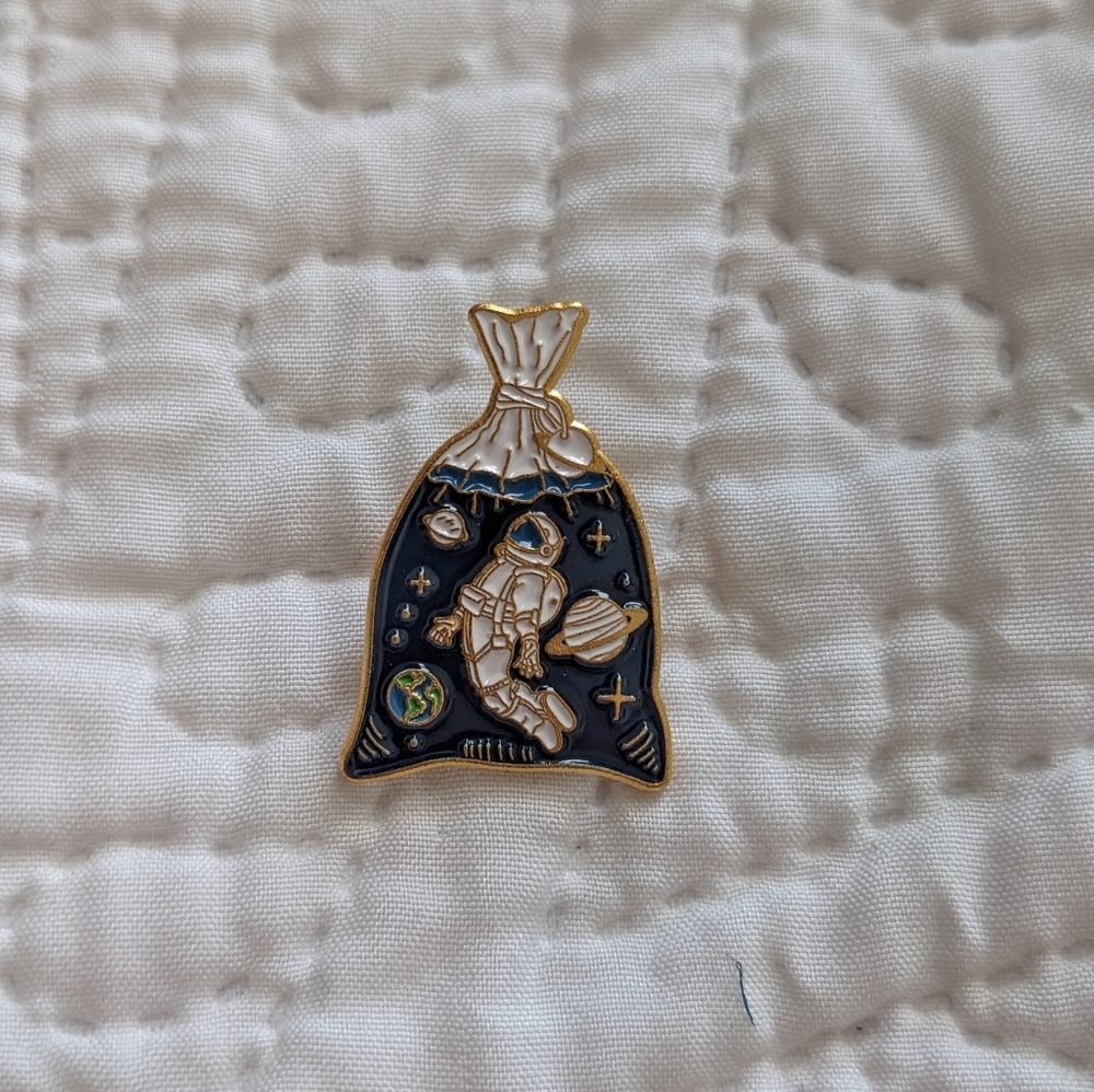 Astronaut Enamel Pin
